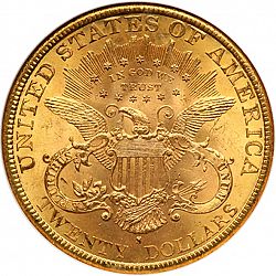 20 dollar 1890 Large Reverse coin
