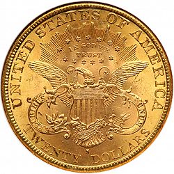 20 dollar 1890 Large Reverse coin