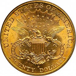 20 dollar 1905 Large Reverse coin