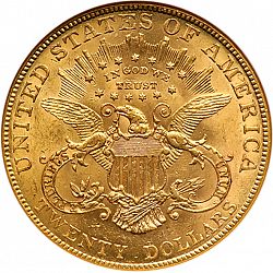 20 dollar 1906 Large Reverse coin