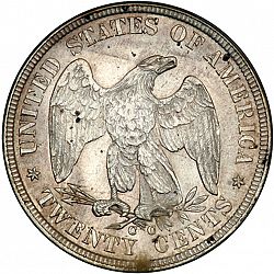 20 cent 1875 Large Reverse coin