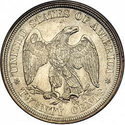 20 cent 1875 Large Reverse coin