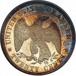20 cent 1878 Large Reverse coin