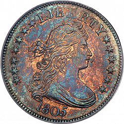 quarter 1805 Large Obverse coin