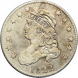 quarter 1822 Large Obverse coin