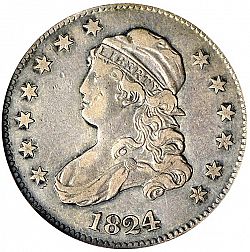 quarter 1824 Large Obverse coin