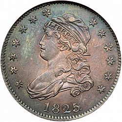 quarter 1825 Large Obverse coin