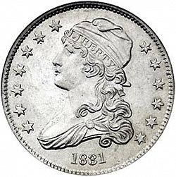 quarter 1831 Large Obverse coin