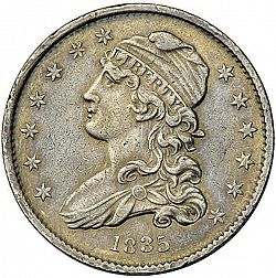 quarter 1835 Large Obverse coin