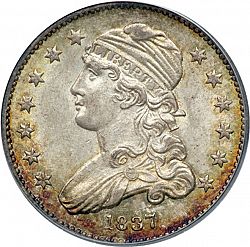 quarter 1837 Large Obverse coin