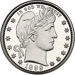 quarter 1899 Large Obverse coin