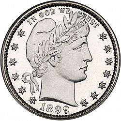 quarter 1899 Large Obverse coin
