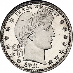 quarter 1911 Large Obverse coin