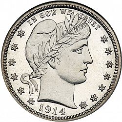 quarter 1914 Large Obverse coin