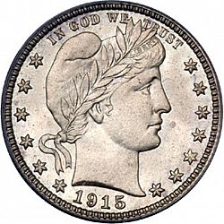 quarter 1915 Large Obverse coin