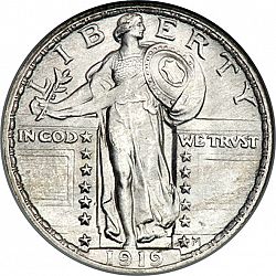 quarter 1919 Large Obverse coin