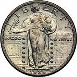 quarter 1925 Large Obverse coin