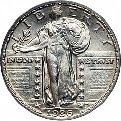 quarter 1926 Large Obverse coin