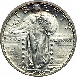quarter 1926 Large Obverse coin