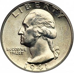 quarter 1941 Large Obverse coin