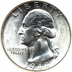 quarter 1944 Large Obverse coin
