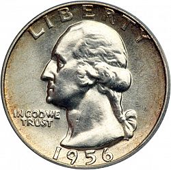 quarter 1956 Large Obverse coin