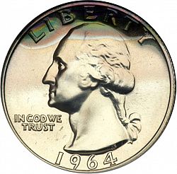 quarter 1964 Large Obverse coin
