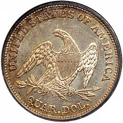quarter 1839 Large Reverse coin