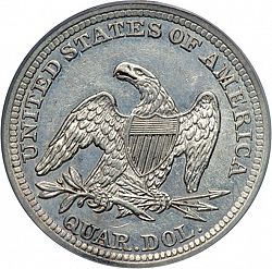 quarter 1842 Large Reverse coin