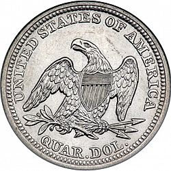 quarter 1843 Large Reverse coin