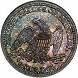 quarter 1845 Large Reverse coin