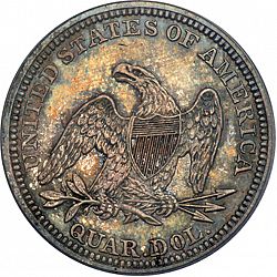 quarter 1847 Large Reverse coin