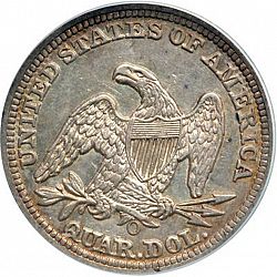 quarter 1849 Large Reverse coin
