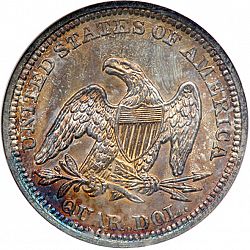 quarter 1850 Large Reverse coin