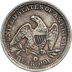 quarter 1854 Large Reverse coin