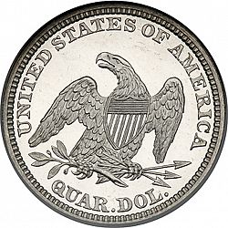 quarter 1859 Large Reverse coin