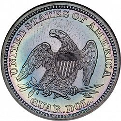 quarter 1861 Large Reverse coin