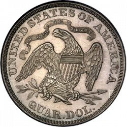 quarter 1868 Large Reverse coin