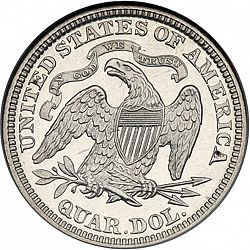 quarter 1872 Large Reverse coin