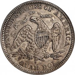 quarter 1873 Large Reverse coin