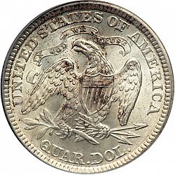quarter 1875 Large Reverse coin