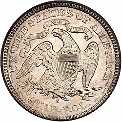 quarter 1875 Large Reverse coin