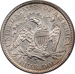 quarter 1877 Large Reverse coin