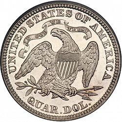 quarter 1880 Large Reverse coin