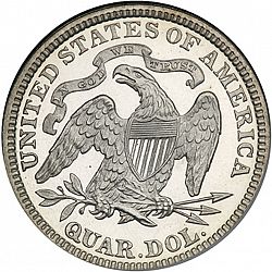 quarter 1886 Large Reverse coin