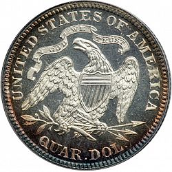 quarter 1889 Large Reverse coin