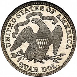 quarter 1890 Large Reverse coin