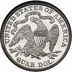 quarter 1891 Large Reverse coin