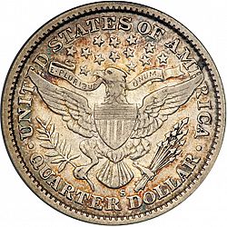 quarter 1896 Large Reverse coin