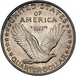 quarter 1917 Large Reverse coin